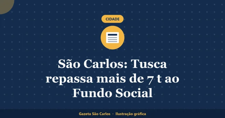 Ilustração gráfica sobre doação de alimentos em São Carlos, da Gazeta São Carlos