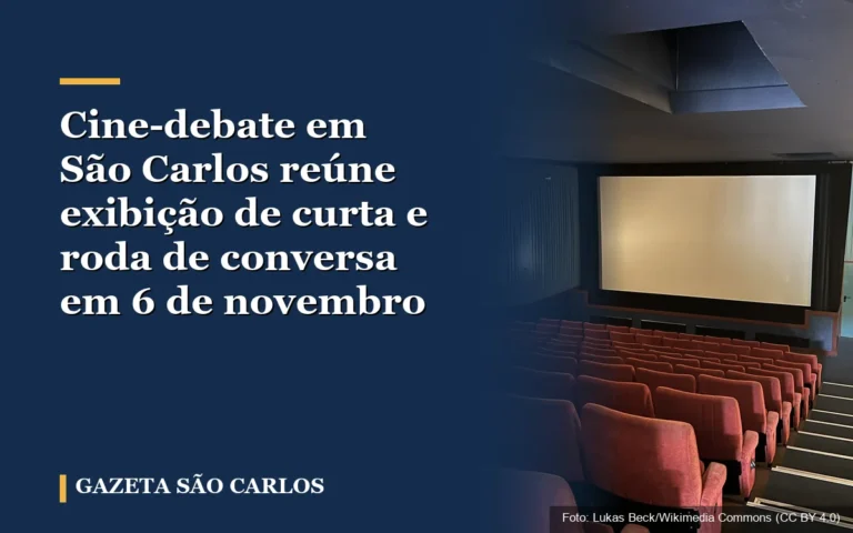 Cine-debate em São Carlos reúne exibição de curta e roda de conversa em 6 de novembro