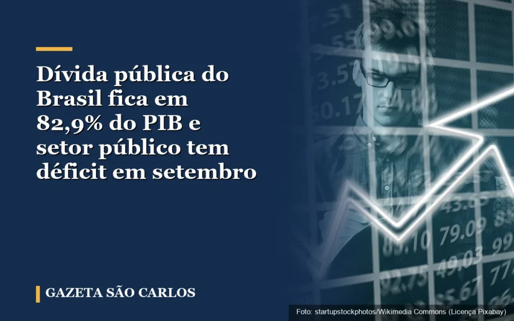 Dívida pública do Brasil fica em 82,9% do PIB e setor público tem déficit em setembro