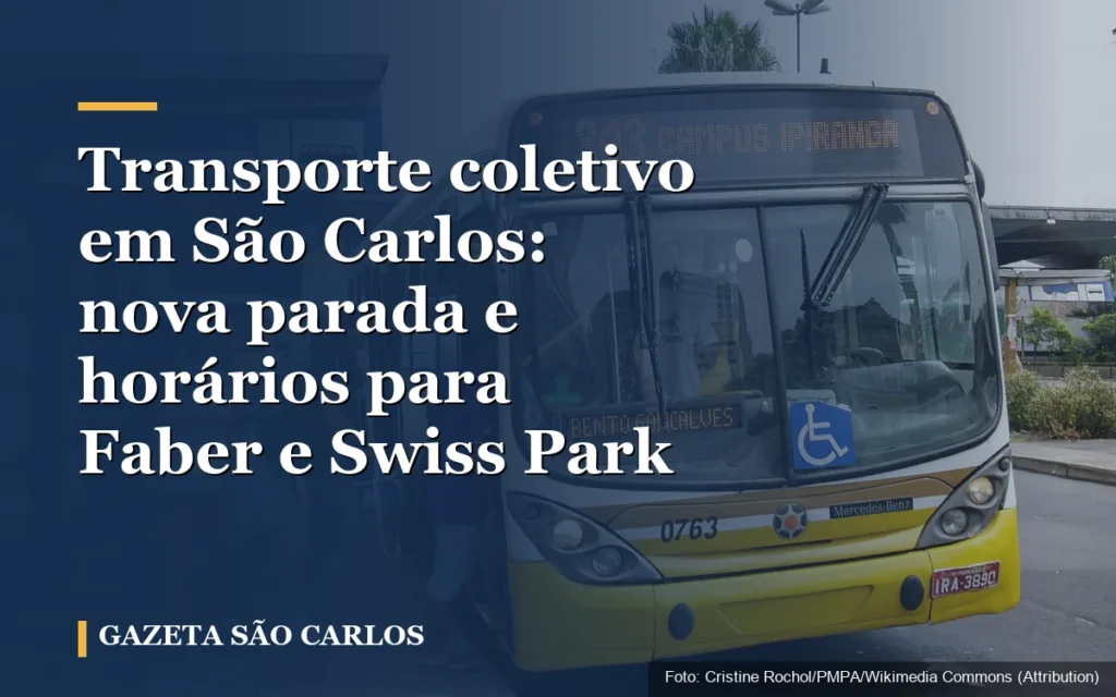 Transporte coletivo em São Carlos: nova parada e horários para Faber e Swiss Park
