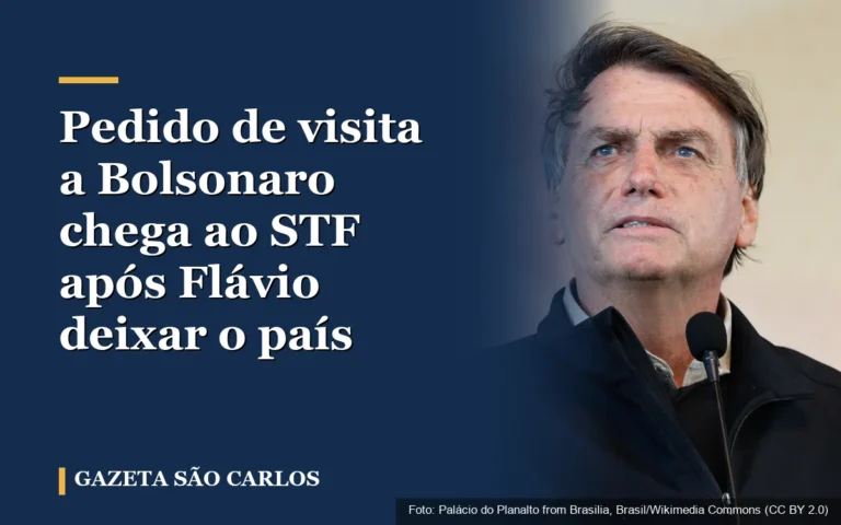 Pedido de visita a Bolsonaro chega ao STF após Flávio deixar o país